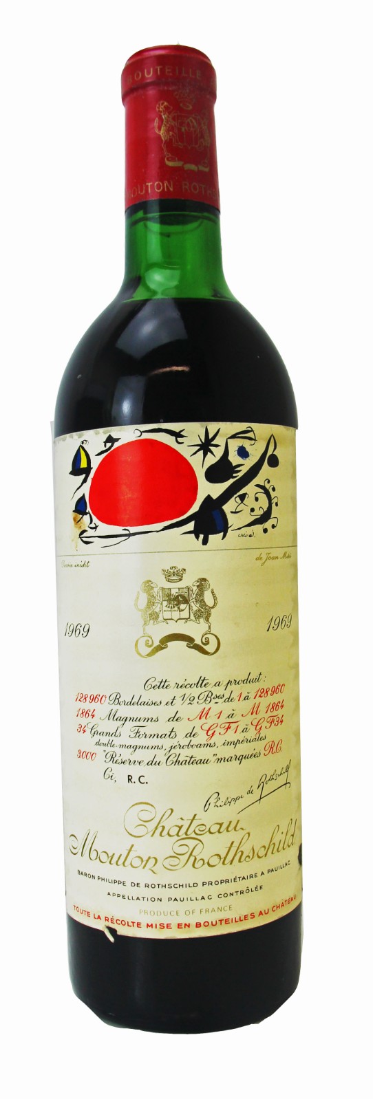 Chateau Mouton Rothschild , Red Wine , 1969 | Vintage Wine and Port