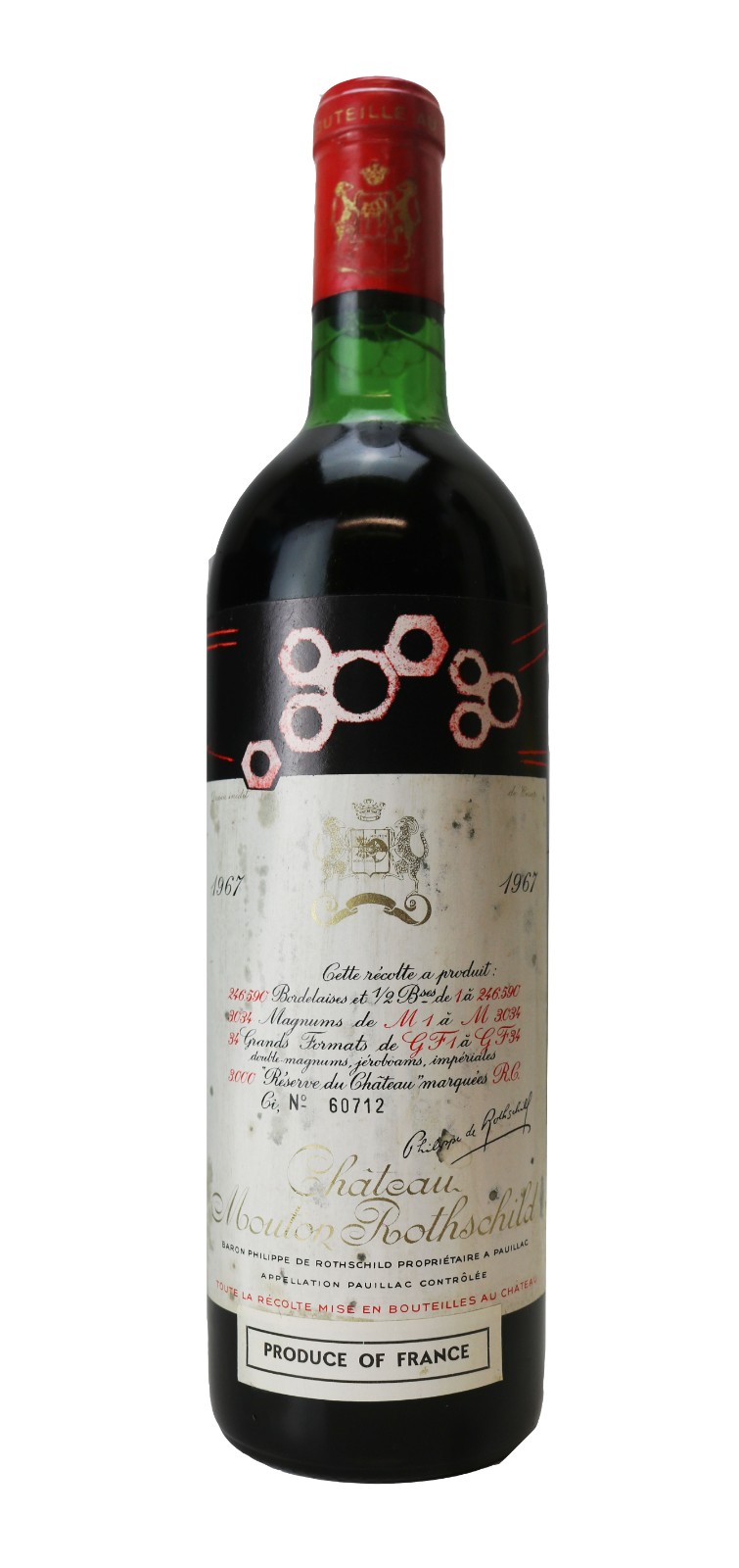 Chateau Mouton Rothschild , Red Wine , 1967 | Vintage Wine and Port